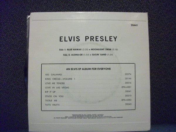 Elvis Presley : Blue Hawaii (7", EP)