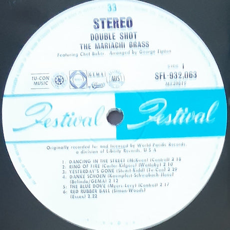 The Mariachi Brass Featuring Chet Baker : Double Shot (LP, Album)