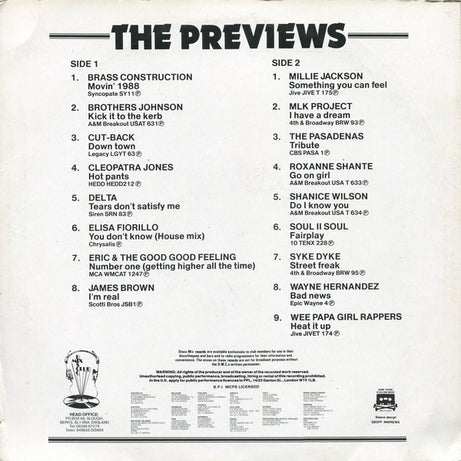 Various : May 88 - Previews (LP, Comp)