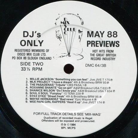 Various : May 88 - Previews (LP, Comp)