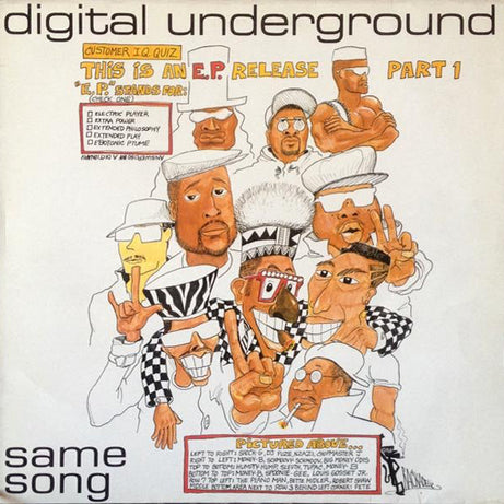 Digital Underground : Same Song (This Is An E.P. Release Part 1) (12", EP, M/Print)