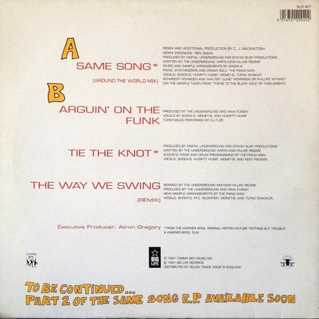 Digital Underground : Same Song (This Is An E.P. Release Part 1) (12", EP, M/Print)
