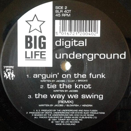 Digital Underground : Same Song (This Is An E.P. Release Part 1) (12", EP, M/Print)