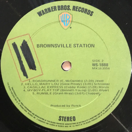 Brownsville Station : No BS (LP, Album)