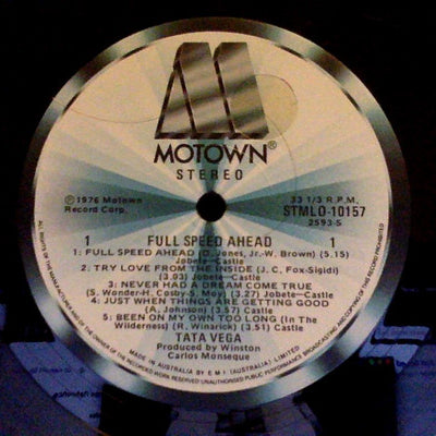 Tata Vega : Full Speed Ahead (LP, Album)