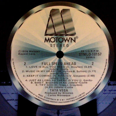 Tata Vega : Full Speed Ahead (LP, Album)