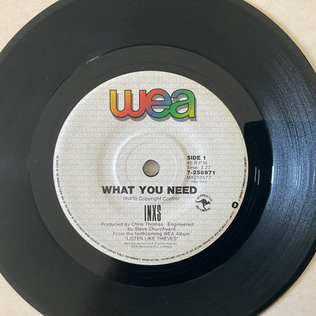 INXS : What You Need (7", Single)