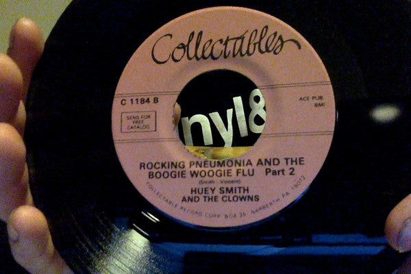 Huey "Piano" Smith & His Clowns : Rocking Pneumonia And The Boogie Woogie Flu (7", Single, RE)