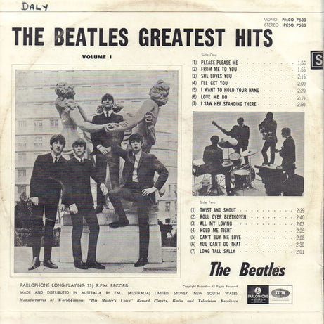 The Beatles : Greatest Hits Volume 1 (LP, Comp, Bla)