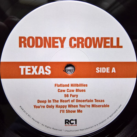 Rodney Crowell : Texas (LP, Album)