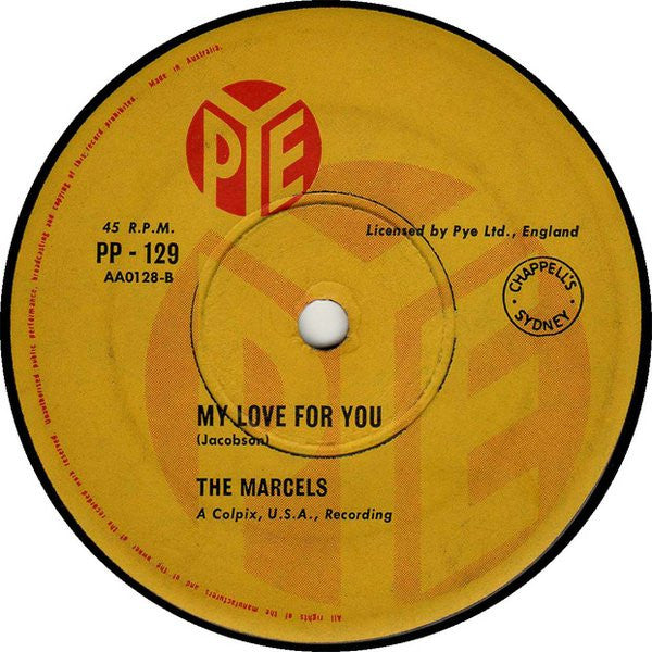 The Marcels : Heartaches (7", Single)
