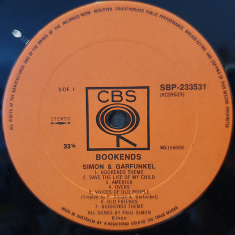Simon & Garfunkel : Bookends (LP, Album)