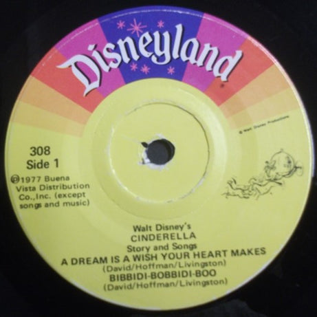 Unknown Artist : Walt Disney's Story Of Cinderella (7", RE)
