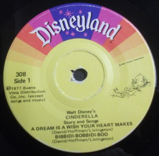 Unknown Artist : Walt Disney's Story Of Cinderella (7", RE)