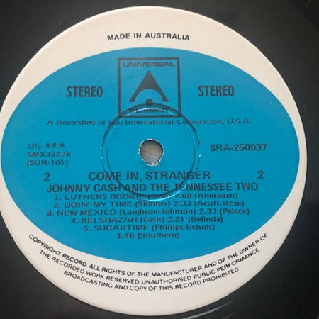 Johnny Cash & The Tennessee Two : I'm Johnny Cash, Vol. II / Come In, Stranger (LP, Comp)