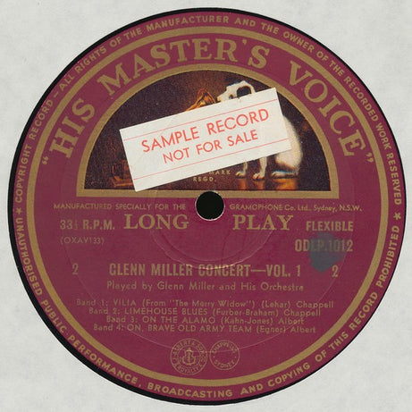 Glenn Miller And His Orchestra : A Glenn Miller Concert (Volume 1) (10", Album)
