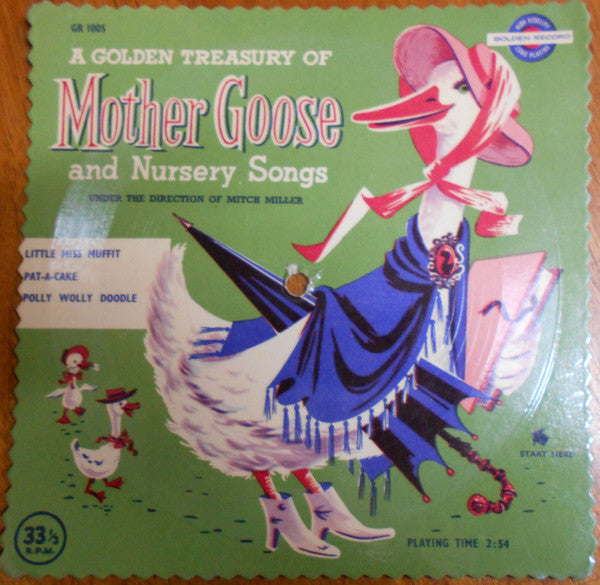 Mitch Miller : A Golden Treasury Of Mother Goose And Nursery Songs (Flexi, 8", S/Sided, Card, Pic)