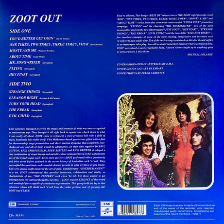 Zoot (2) : Zoot Out (LP, Album, RE, Ora)