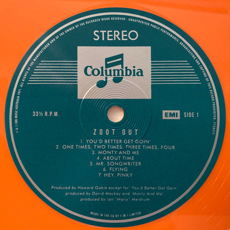 Zoot (2) : Zoot Out (LP, Album, RE, Ora)