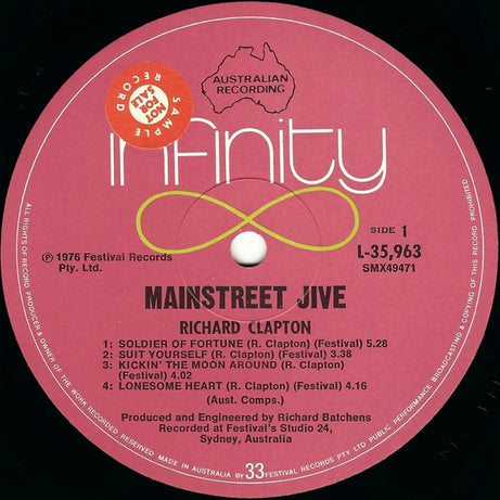 Richard Clapton : Mainstreet Jive (LP, Album)
