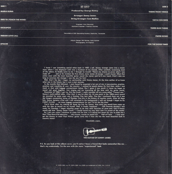 Sonny James : The Guitars Of Sonny James (LP, Album)