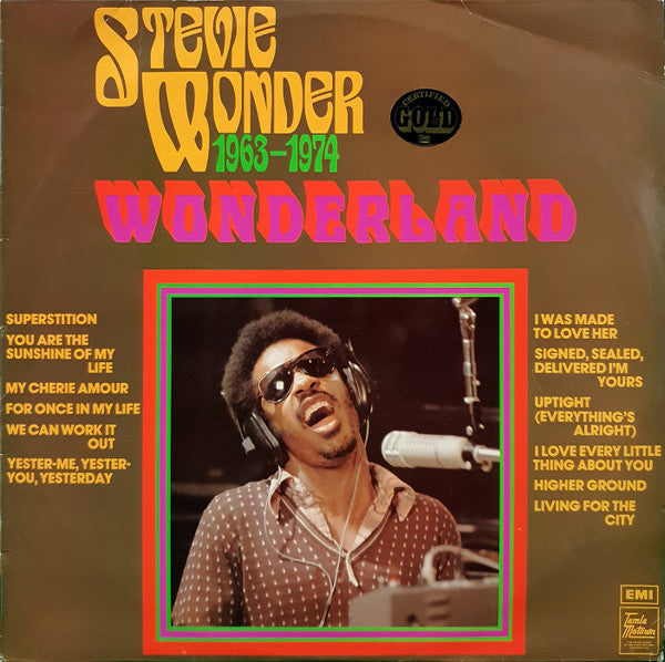 Stevie Wonder : 1963-1974 Wonderland (LP, Comp, RE)