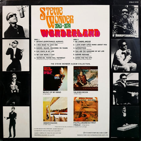Stevie Wonder : 1963-1974 Wonderland (LP, Comp, RE)