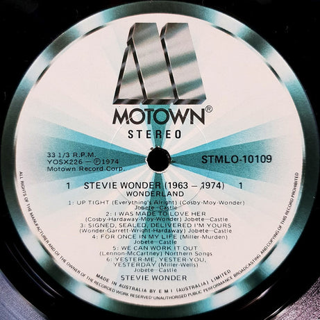 Stevie Wonder : 1963-1974 Wonderland (LP, Comp, RE)