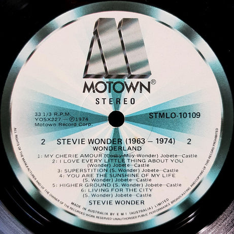 Stevie Wonder : 1963-1974 Wonderland (LP, Comp, RE)