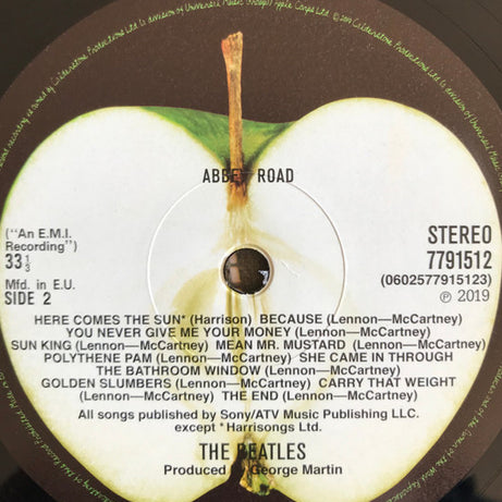 The Beatles : Abbey Road (LP, Album, RE, RM, Rem)