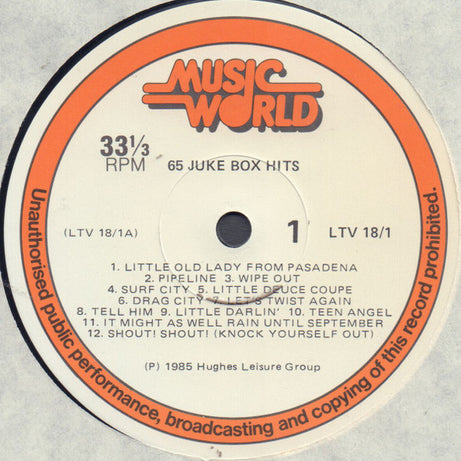 Various : 65 Juke Box Hits (3xLP, Album, Comp)