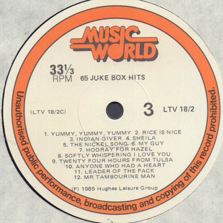 Various : 65 Juke Box Hits (3xLP, Album, Comp)