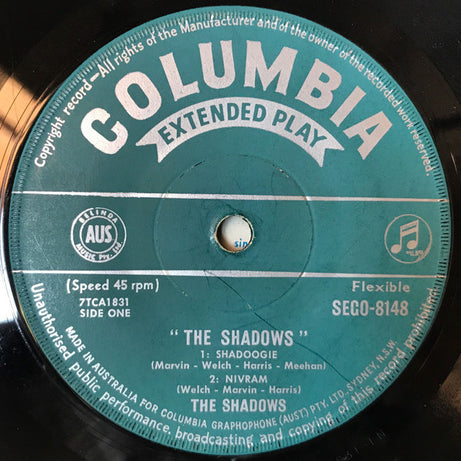 The Shadows : The Shadows (7", EP)