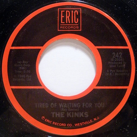 The Kinks : All Day And All Of The Night / Tired Of Waiting For You (7", Single, Mono, RE)