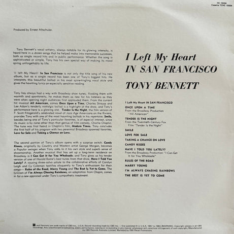 Tony Bennett : I Left My Heart In San Francisco (LP, Album, RE)