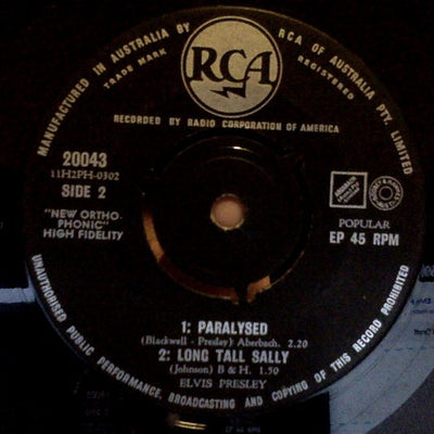 Elvis Presley : Tutti Frutti (7", EP)