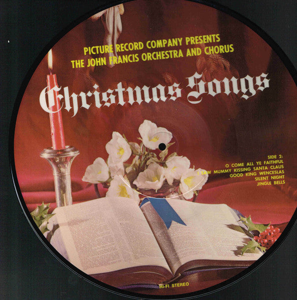 John Francis Orchestra And Chorus : Christmas Songs (LP, Album, Pic)