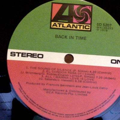 Back In Time : Back In time (LP, Album)