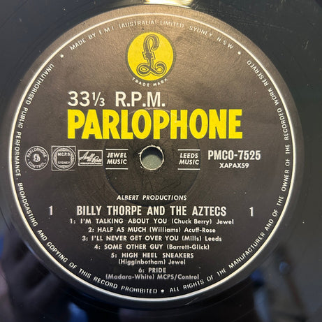 Billy Thorpe And The Aztecs : Billy Thorpe And The Aztecs (LP, Mono)