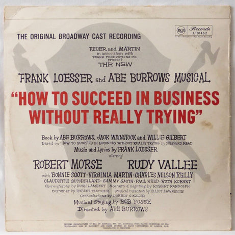 Various : How To Succeed In Business Without Really Trying (The Original Broadway Cast Recording) (LP, Album, Mono)