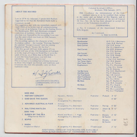 25 RQR : Centenary Celebration Recording (7", EP)