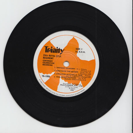 25 RQR : Centenary Celebration Recording (7", EP)