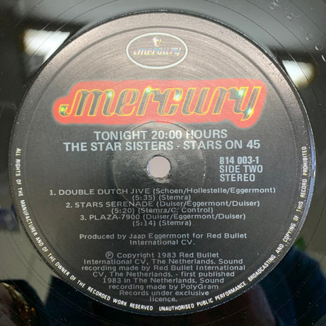 Stars On 45 Proudly Presents The Star Sisters : Tonight 20.00 Hrs (LP, Album)
