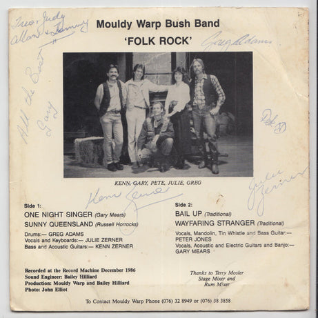 Mouldy Warp Bush Band : Folk Rock (7", EP)