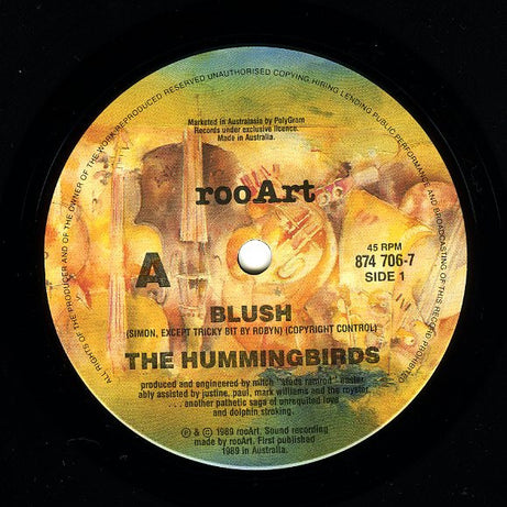 The Hummingbirds : Blush (7", Single)
