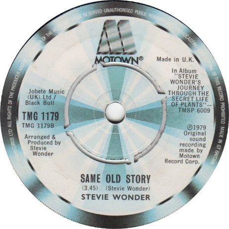 Stevie Wonder : Outside My Window (7", Single)