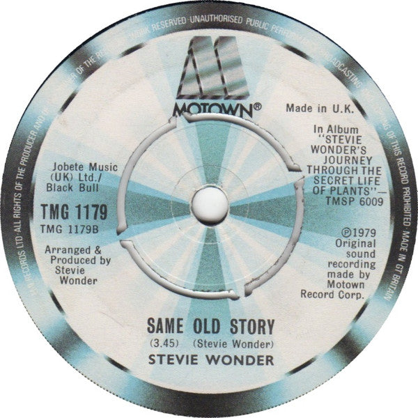 Stevie Wonder : Outside My Window (7", Single)