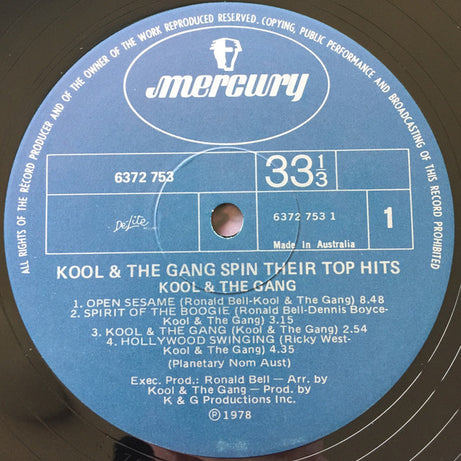 Kool & The Gang : Spin Their Top Hits (LP, Comp)