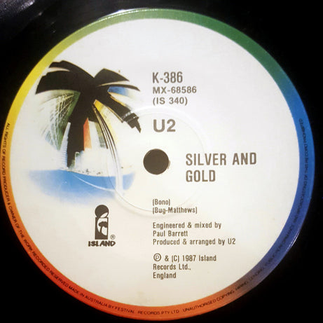 U2 : Where The Streets Have No Name (7", Single)