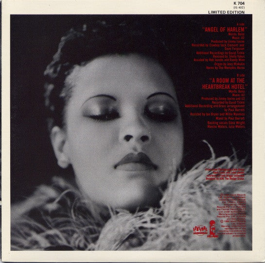 U2 : Angel Of Harlem (7", Single, Ltd)